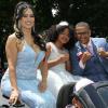 Ivan Calderon  and his family enjoy the Parade of Champions